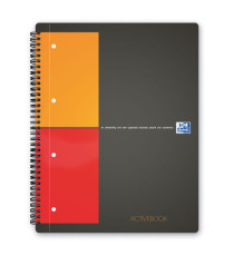 Blocco spiralato International Activebook - 5mm con margine - 240 x 297mm - 80gr - 80 fogli - Oxford