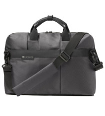 Borsa Office Bag Job slim - 43 x 33 x 10 cm - tessuto tecnico - antracite - In Tempo