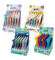 Box penne cancellabili - 4 expo da banco - fantasie assortite - Lebez - conf. 144 pezzi