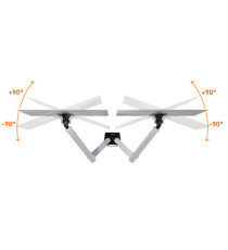 Braccio porta monitor Select Plus 5097-23 - per 2 monitor - Durable