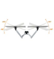 Braccio porta monitor Select Plus 5097-23 - per 2 monitor - Durable