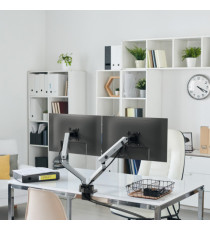 Braccio porta monitor Select Plus 5097-23 - per 2 monitor - Durable