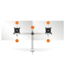 Braccio portamonitor PRO estensibile - 5085-23 - per 2 monitor - Durable