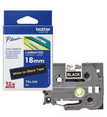 Brother - Nastro -  Bianco/Nero - TZE345 - 18mm x 8mt