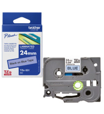 Brother - Nastro -  Nero/Blu - TZE551 - 24mm x 8mt