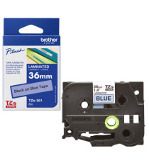 Brother - Nastro -  Nero/Blu - TZE561 - 36mm x 8mt