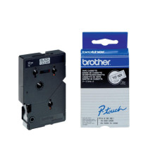 Brother - Nastro -  Trasparente/Nero - TC101 - 12mm x 7,7mt