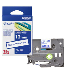 Brother - Nastro - Blu/Bianco  - TZE233 - 12mm x 8mt