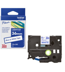 Brother - Nastro - Blu/Bianco - TZE263 - 36mm x 8mt