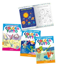 Album da colorare - spazio - 24 facciate - per bambina - fantasie alfabeto inglese, bimba, spazio - Blasetti