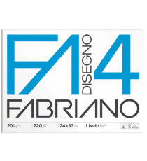 Album F4 - 24 x 33 cm - 20 fogli - 220 gr - liscio - Fabriano