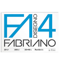 Album F4 - 33 x 48 cm - 200 gr - 20 fogli - ruvido - Fabriano