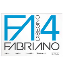 Album F4 - 33 x 48 cm - 200 gr - 20 fogli - ruvido - Fabriano