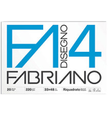 Album F4 - 33 x 48 cm - 220 gr - 20 fogli - liscio squadrato - Fabriano