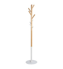 Appendiabiti - Ø35,5 x H175 cm - legno - bianco - Alba