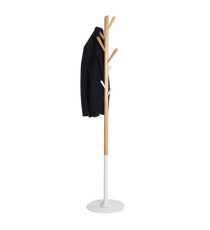 Appendiabiti - Ø35,5 x H175 cm - legno - bianco - Alba