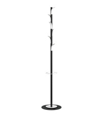Appendiabiti a 6 posti Palm Springs - 175 x  35 x 35 cm - PPL - nero/bianco - Paperflow