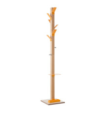 Appendiabiti Easycloth - 6 posti - legno/arancio - Paperflow