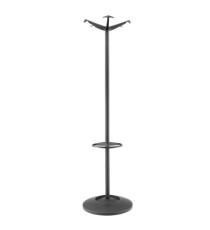Appendiabiti Stelo - 40 x 173 cm - metallo - nero - Unisit