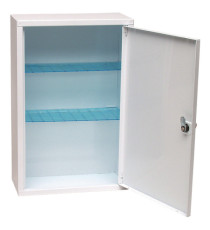 Armadietto di pronto soccorso 102/M - 46x30x14 cm - metallo - oltre 3 persone - bianco - PVS