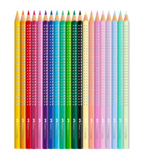 Astuccio Farfalla matite colorate Sparkle - colori assortiti - Faber-Castell - conf. 20 pezzi