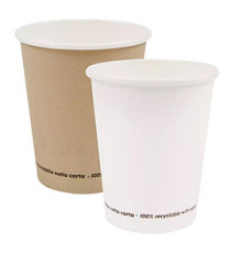 Bicchiere - carta - 200 ml - avana - Signor Bio - conf. 50 pezzi