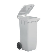 Bidone carrellato - 48x55x93 cm - 120 L - bianco - Mobil Plastic