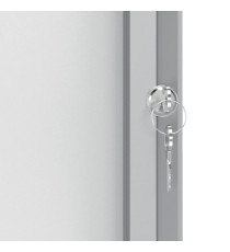Bacheca per interni - fondo magnetico bianco - 4 fogli A4 - verticale - Nobo