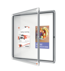 Bacheca per interni - fondo magnetico bianco - 6 fogli A4 - orizzontale - Nobo