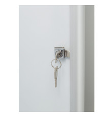 Bacheca per interni ultrapiatta - fondo in metallo magnetico bianco - 4 fogli A4 - verticale - Nobo