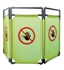 Barriera per interni - NO ENTRY - 3 pannelli - 170 x 100 cm - PL - giallo