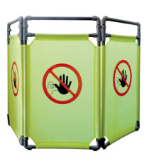 Barriera per interni - NO ENTRY - 3 pannelli - 170 x 100 cm - PL - giallo