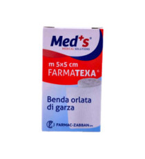 Benda di garza orlata - 5 cm x 5 mt - Med's - conf. 12 pezzi