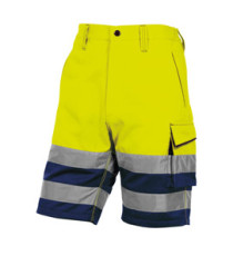 Bermuda da lavoro PHBE2 - alta visibilità - panostyle - tg. XL - giallo fluo - Deltaplus