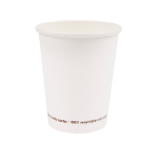Bicchiere in carta - 350 ml - bianco - Signor Bio - conf. 50 pezzi