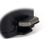 Bidone Pico - con pedale e vaschetta - 4 L - nero satinato - Perfetto