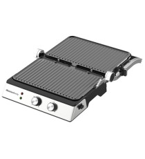 Bistecchiera elettrica BURGERONE 34 - con piastre removibili - 44.1 x 18.9 x 38 cm - 1800 W - nero - Melchioni family
