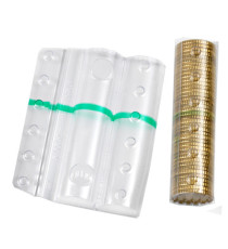 Blister portamonete - 50 cent - fascia verde - Iternet - sacchetto da 100 blister