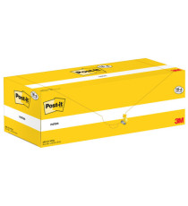 Blocco foglietti Post-it Notes - 655-CY-VP24 - 76 x 127 mm - giallo Canary - 100 fogli - Post-it - conf. 24 blocchi