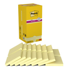 Blocco foglietti Post-it Super Sticky - 654-SSCY-VP16-EU - 76 x 76 mm - giallo Canary - 90 fogli - Post-it - conf. 16 bl