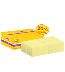 Blocco foglietti Post-it Super Sticky - 655-SSCY-VP24 - 76  x 127 mm - giallo Canary - 90 fogli - Post-it - conf. 24 blo