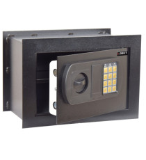 Cassaforte da muro -  serratura elettronica - 33 x 20 x 23 cm - 9 kg - nero - Iternet