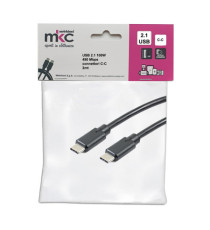 Cavo USB - 2.0 C/C - 100W - 480Mbps - 2 mt - MKC Melchioni