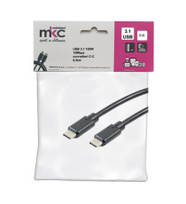 Cavo USB - 3.1 C/C - 100W - 10Mbps - 0,5 mt - MKC Melchioni