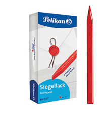 Ceralacca rossa - per lettere 60/10 - superfici ruvide - stecche da 600 gr - Pelikan