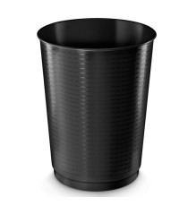 Cestino gettacarte - altezza 49,5 cm - diametro 38 cm - 40 L - nero - CEP