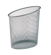 Cestino gettacarte Mesh - 18 L - rete metallica - argento - Alba