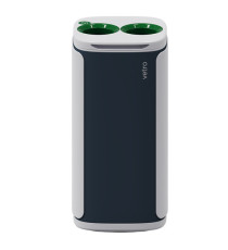 Cestino gettacarte Wastee - per raccolta differenziata - 60 L - Verde/vetro - Kobra