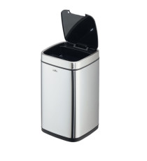 Cestino no touch - con sensore - 24 x 24 x 43 cm- 12 lt - argento metallizzato - Durable