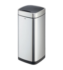 Cestino no touch - con sensore - 30,5 x 30,5 x 69 cm - 35 lt - argento metallizzato - Durable